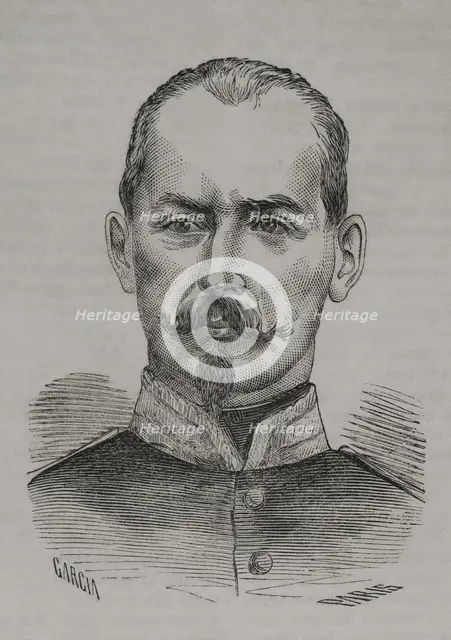 Camille Crémer (1840-1876), French divisionary general in the Franco-Prussian War, 1870.  Creator: Marcelo Paris.