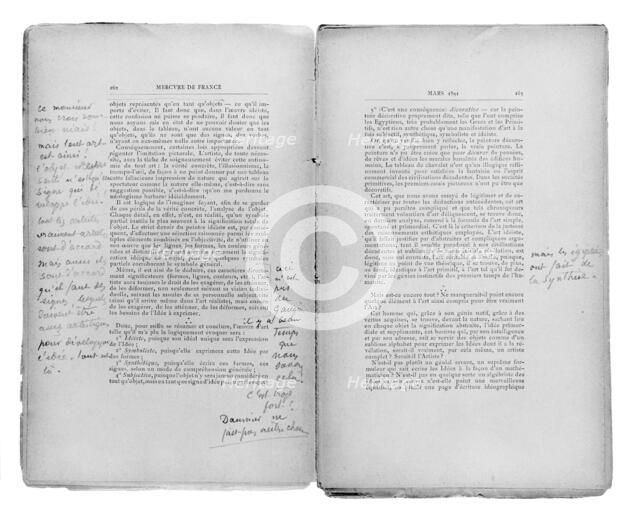 Camille Pissarro's house from the Garden, Eragny. Creator: Unknown.