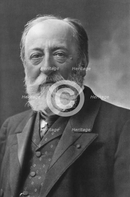 Camille Saint-Saens (1835-1921), French composer, organist, conductor, and pianist of the Romanti Creator: Nadar.