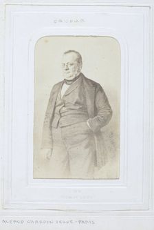 Camillo Benso, Count of Cavour, 1860-69. Creator: Alfred Chardon