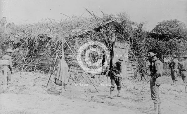 Camouflaged home of marines in France, 21 May 1918. Creator: Bain News Service.
