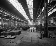 Cammell Laird's Cyclops Ordnance Steel Tyre and Spring Works, Sheffield, Yorkshire, 1913. Artist: H Bedford Lemere