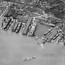 Cammell Laird Shipbuilding and Engineering Works, Birkenhead, Merseyside, 1950. Artist: Aerofilms