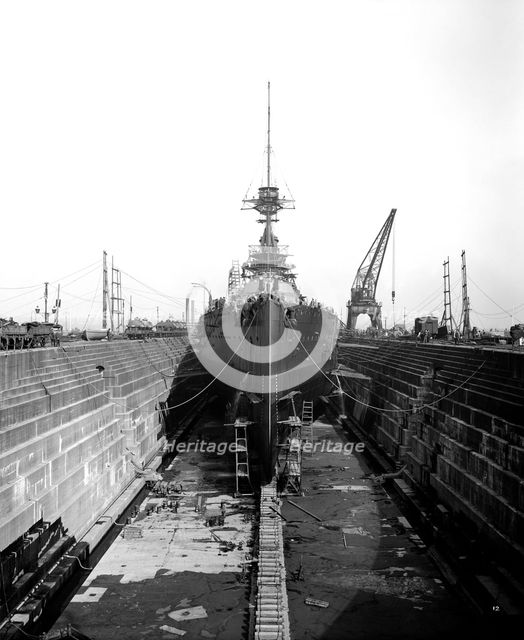 Cammell Laird shipyard, Birkenhead, Merseyside, 1913. Artist: H Bedford Lemere.