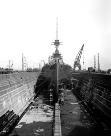 Cammell Laird shipyard, Birkenhead, Merseyside, 1913. Artist: H Bedford Lemere