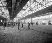 Cammell Laird shipyard, Birkenhead, Merseyside, 1913. Artist: H Bedford Lemere