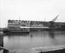 Cammell Laird shipyard, Birkenhead, Merseyside, 1913. Artist: H Bedford Lemere