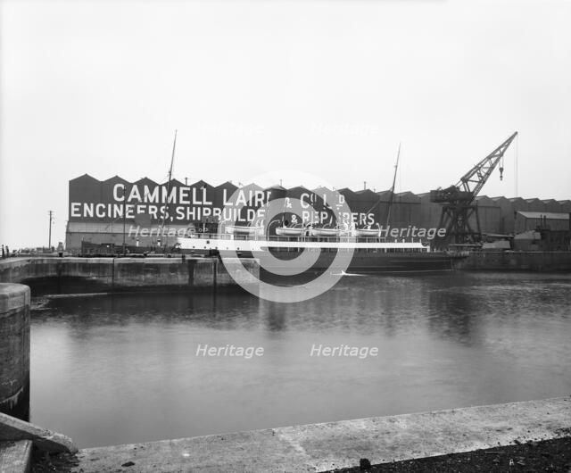 Cammell Laird shipyard, Birkenhead, Merseyside, 1913. Artist: H Bedford Lemere.