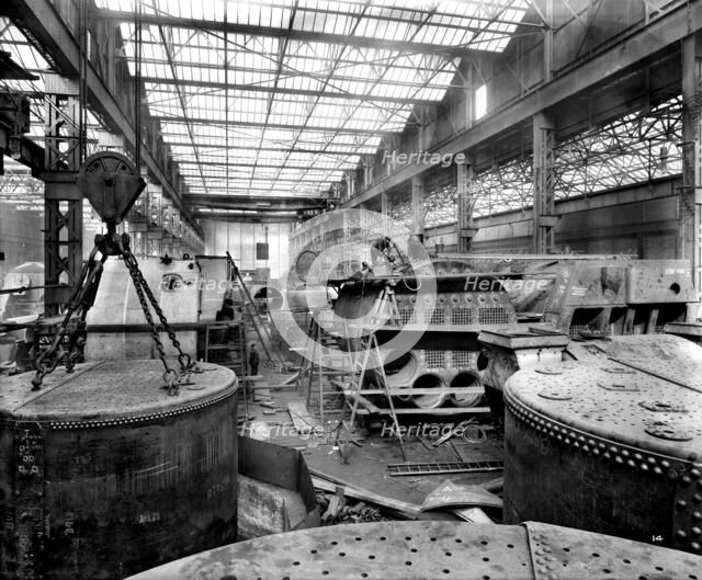 Cammell Laird shipyard, Birkenhead, Merseyside, 1914. Artist: H Bedford Lemere.