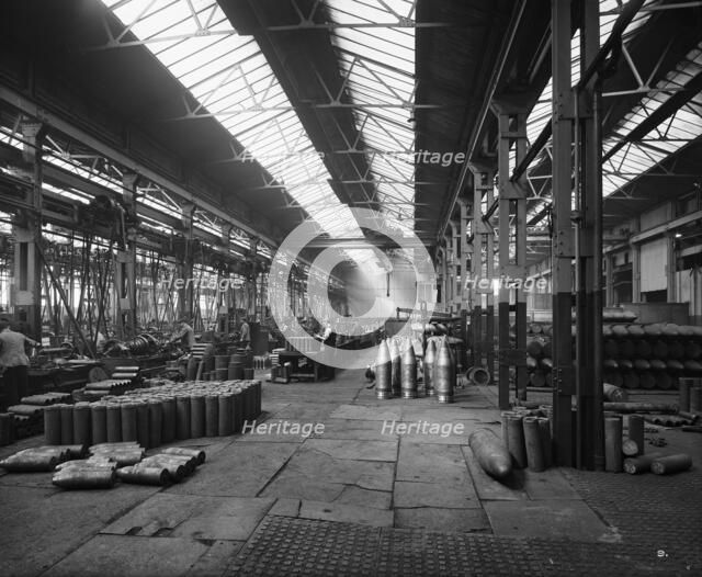 Cammell Laird's Cyclops Ordnance Steel Tyre and Spring Works, Sheffield, Yorkshire, 1913. Artist: H Bedford Lemere.
