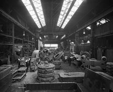 Cammell Laird's Cyclops Ordnance Steel Tyre and Spring Works, Sheffield, Yorkshire, 1913. Artist: H Bedford Lemere