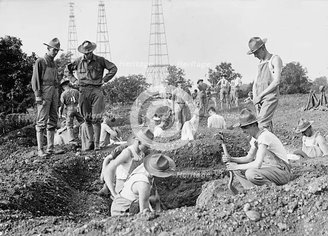 Camp, 1917 or 1918. Creator: Harris & Ewing.