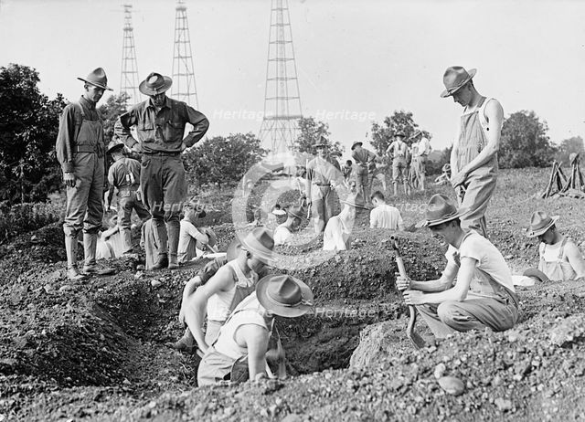 Camp, 1917 or 1918. Creator: Harris & Ewing.