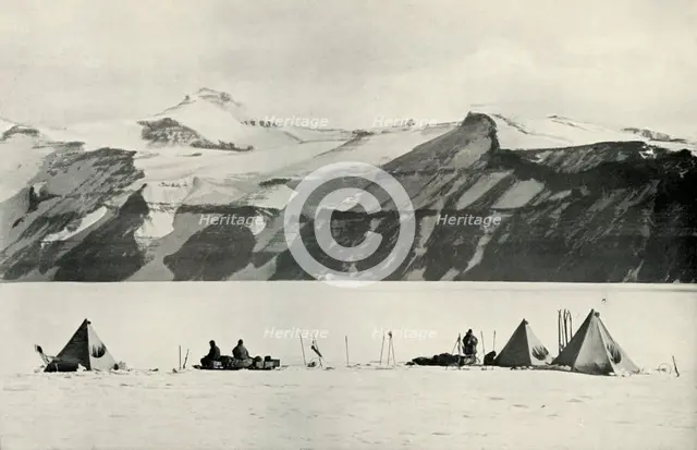 'Camp Under The Wild Range', 20 December 1911, (1913). Artist: Robert Falcon Scott.