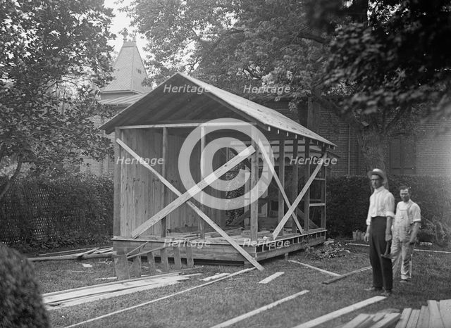 Camp, Walter, I.E, Exercise School - Bath House For Government Officials, 1917. Creator: Harris & Ewing.