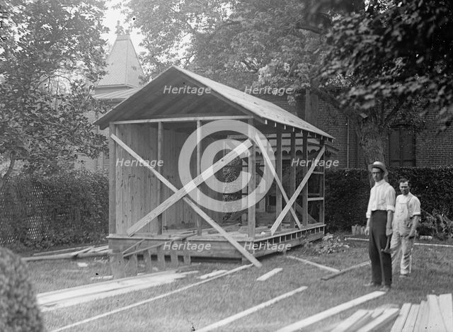 Camp, Walter, I.E, Exercise School - Bath House For Government Officials, 1917. Creator: Harris & Ewing.