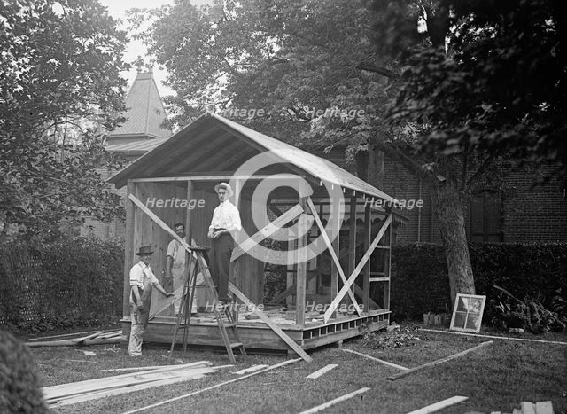 Camp, Walter, I.E, Exercise School - Bath House For Government Officials, 1917. Creator: Harris & Ewing.