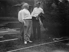 Camp, Walter, I.E, Exercise School - Cabinet Officials Exercising with Other Govt..., 1917 or 1918. Creator: Harris & Ewing
