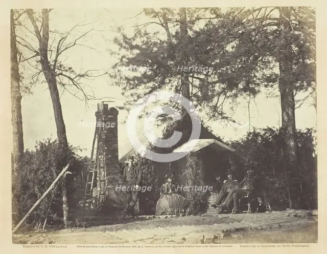Camp Architecture, Brandy Station, Virginia, January 1864. Creator: Alexander Gardner.