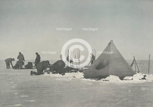 'Camp at Three Degree Depôt', c1911, (1913). Artist: Henry Bowers.