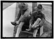 Camp, between 1916 and 1918. Creator: Harris & Ewing
