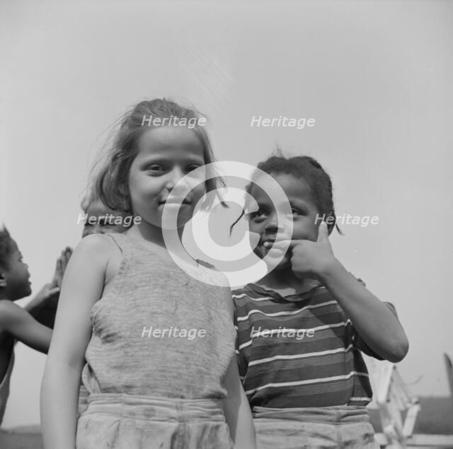 Camp buddies at Camp Christmas Seals, Haverstraw, New York, 1943. Creator: Gordon Parks.