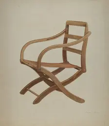 Camp Chair, c. 1940. Creator: George C. Brown