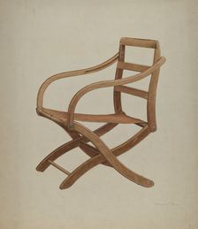 Camp Chair, c. 1940. Creator: George C. Brown