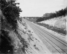 Camp Douglas, approaching the camp, between 1880 and 1899. Creator: Unknown