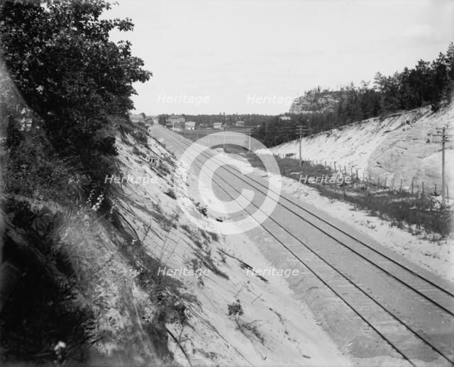 Camp Douglas, approaching the camp, between 1880 and 1899. Creator: Unknown.