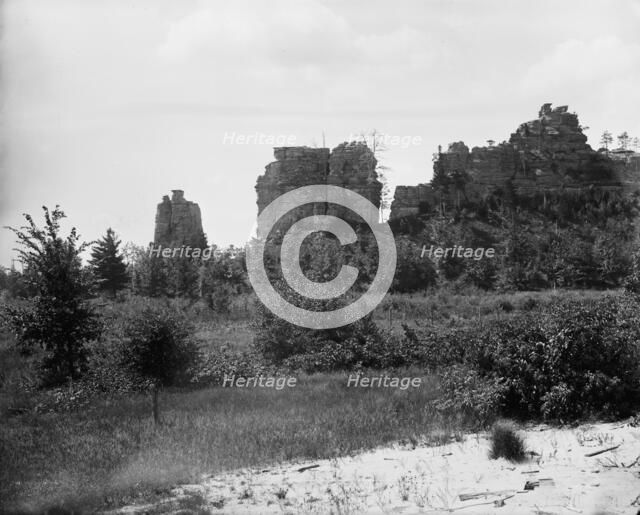 Camp Douglas, Wis., Castle Rocks, between 1880 and 1899. Creator: Unknown.