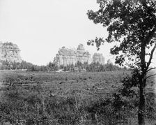 Camp Douglas, Wis., Castle Rocks, distant view, c1898. Creator: Unknown
