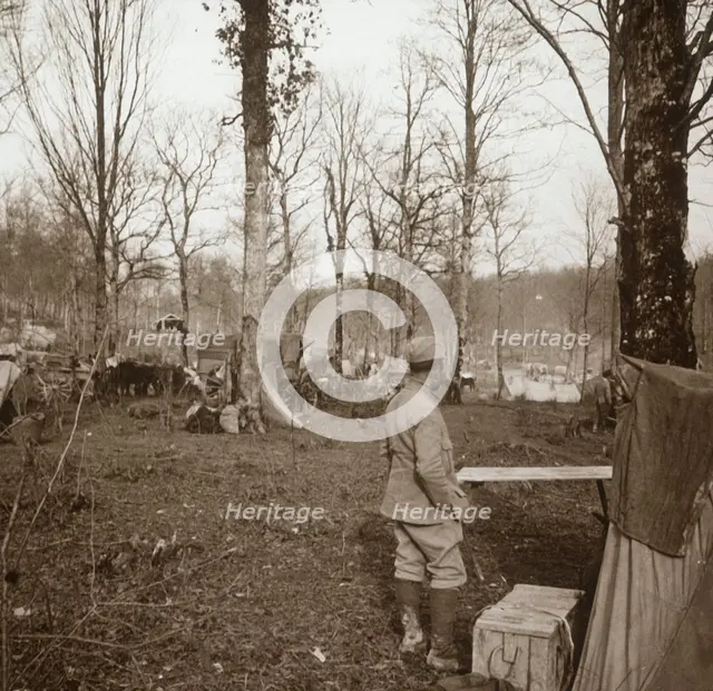 Camp, Genicourt, northern France, c1914-c1918. Artist: Unknown.