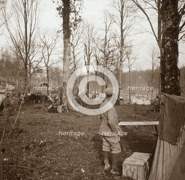 Camp, Genicourt, northern France, c1914-c1918. Artist: Unknown.