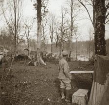 Camp, Genicourt, northern France, c1914-c1918