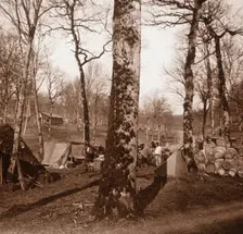 Camp, Genicourt, northern France, c1914-c1918