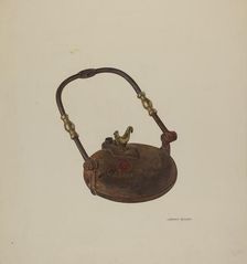 Camp Lamp, c. 1939. Creator: Albert Rudin