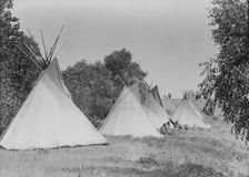Camp life, c1908. Creator: Edward Sheriff Curtis