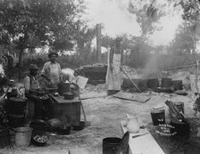 Camp McKibbin, Marshall Hall, 1893. Creator: William Cruikshank