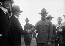 Camp Meade #1, Maryland - Major General Joseph Kuhn And H.T. Barnett, 1917. Creator: Harris & Ewing