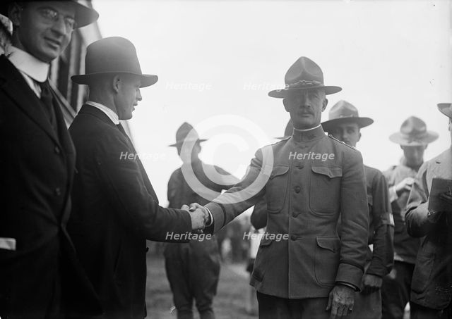 Camp Meade #1, Maryland - Major General Joseph Kuhn And H.T. Barnett, 1917. Creator: Harris & Ewing.