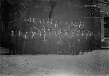 Camp Meade #2 - Drafted Men Leaving For Camp Meade, 1917. Creator: Harris & Ewing
