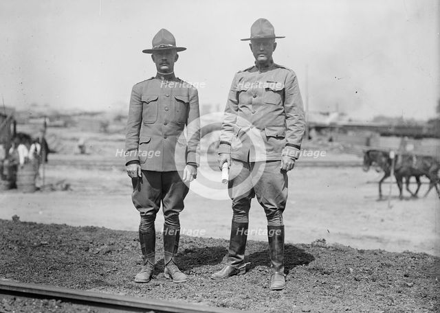 Camp Meade #2 - General Kuhn And Lt. Col. Ross, 1917. Creator: Harris & Ewing.