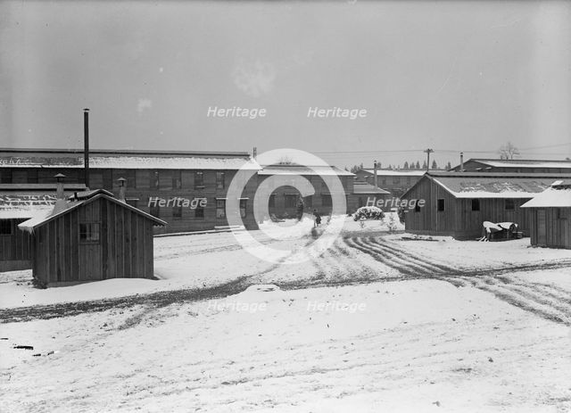 Camp Meade, Maryland - Winter Views, 1917. Creator: Harris & Ewing.