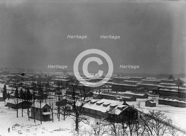 Camp Meade, Maryland - Winter Views, 1917. Creator: Harris & Ewing.