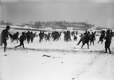 Camp Meade, Maryland - Winter Views, 1917. Creator: Harris & Ewing