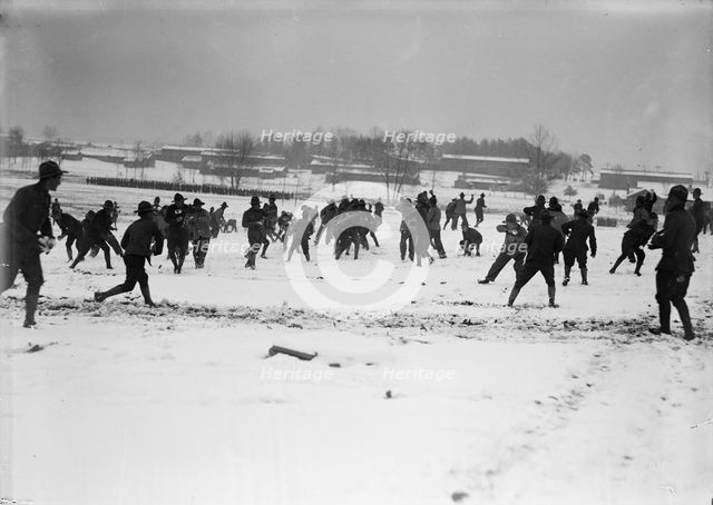 Camp Meade, Maryland - Winter Views, 1917. Creator: Harris & Ewing.