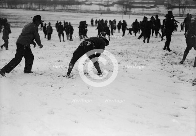 Camp Meade, Maryland - Winter Views, 1917. Creator: Harris & Ewing.