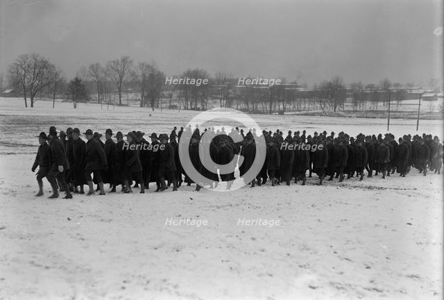 Camp Meade, Maryland - Winter Views, 1917. Creator: Harris & Ewing.