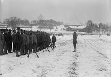 Camp Meade, Maryland - Winter Views, 1917. Creator: Harris & Ewing